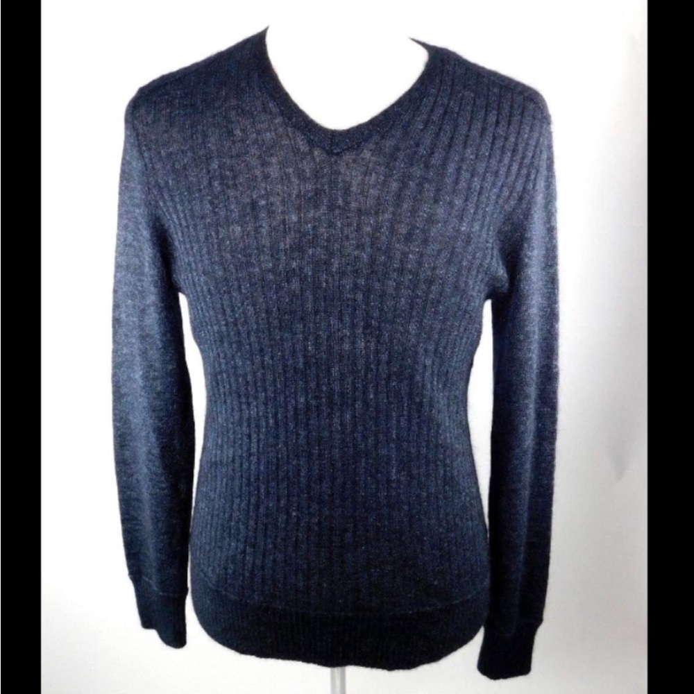 John Varvatos Blue Mohair Sweater